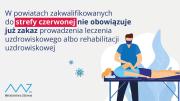 Leczenie uzdrowiskowe oraz rehabilitacja uzdrowiskowa możliwa w czerwonej strefie.