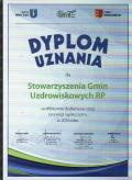 Dyplom Uznania Nowosądeckiej Izby Turystycznej dla SGU RP